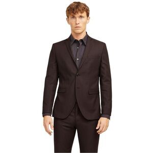 Jack And Jones Mens Solaris Single-Breasted Blazer / Brown